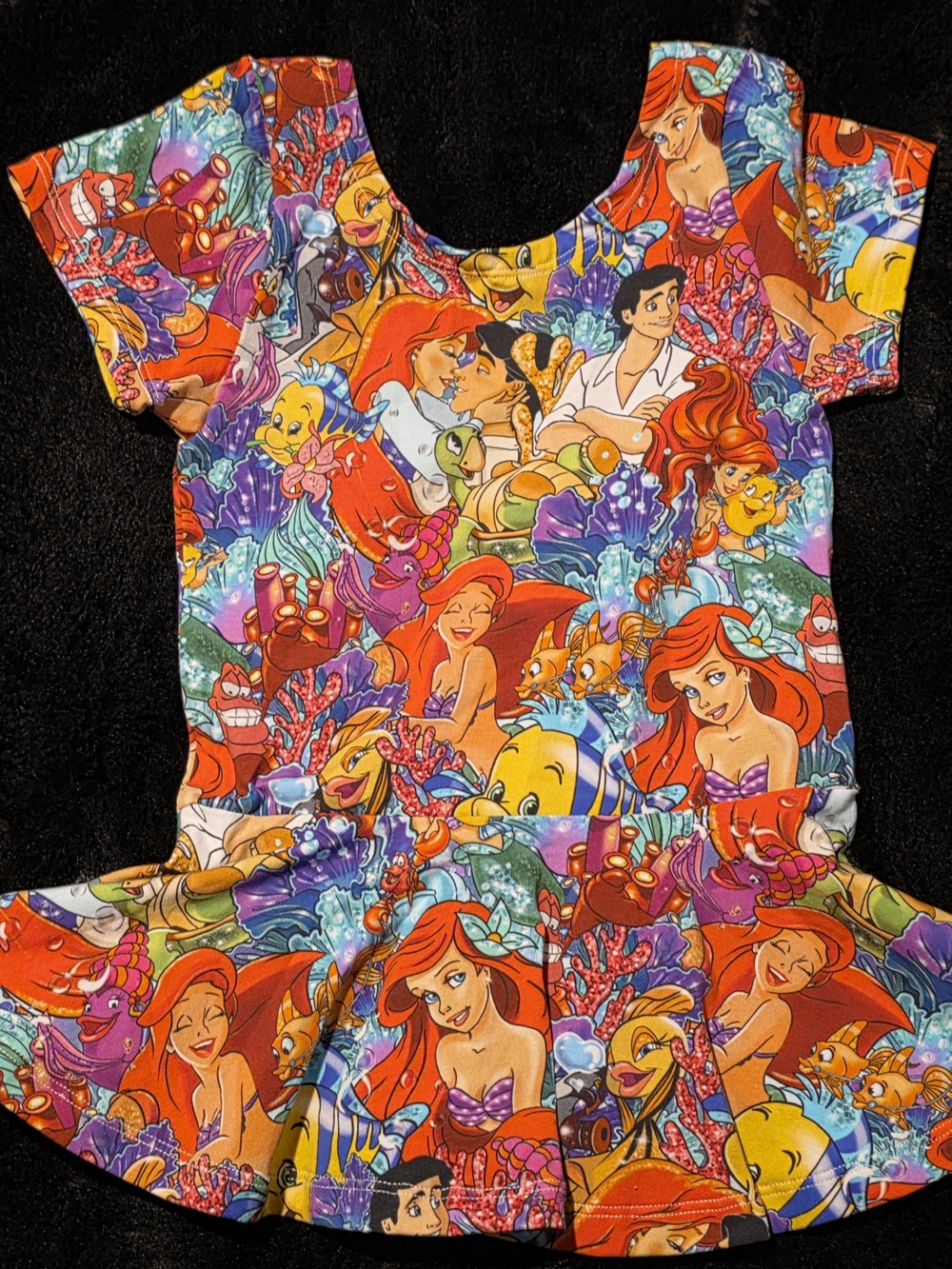 Raising Wilds Little Mermaid Peplum Top